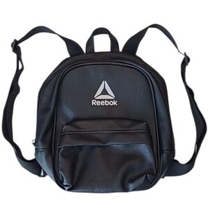 Reebok Pebbled Mini Backpack Logo Brand Hand Bag 2 Adjustable Straps Bookbag